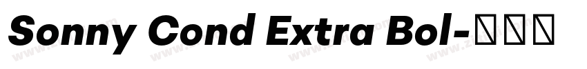 Sonny Cond Extra Bol字体转换 Sonny Cond Extra Bol字体转换
